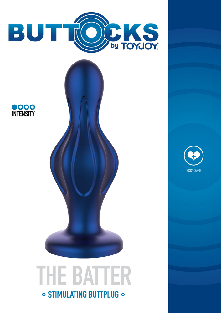 ToyJoy Buttocks The Batter Buttplug BLUE - 0