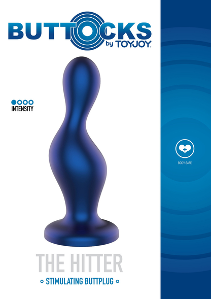 ToyJoy Buttocks The Hitter Buttplug BLUE - 3