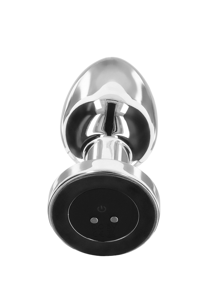 ToyJoy Buttocks Vibrating Metal Buttplug L SILVER - 4