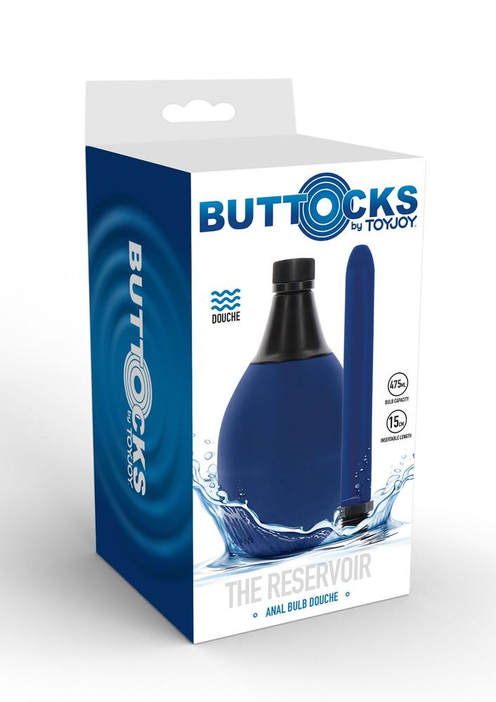 ToyJoy Buttocks The Reservoir Anal Bulb Douche BLUE - 8