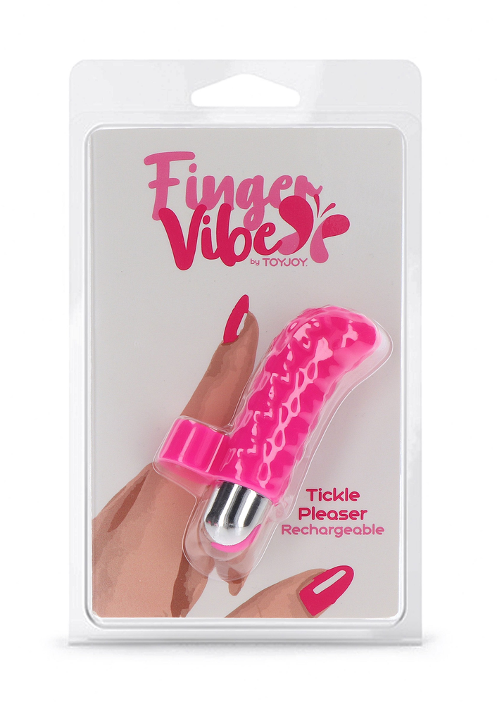 ToyJoy Finger Vibe Tickle Pleaser Rechargeable PINK - 5