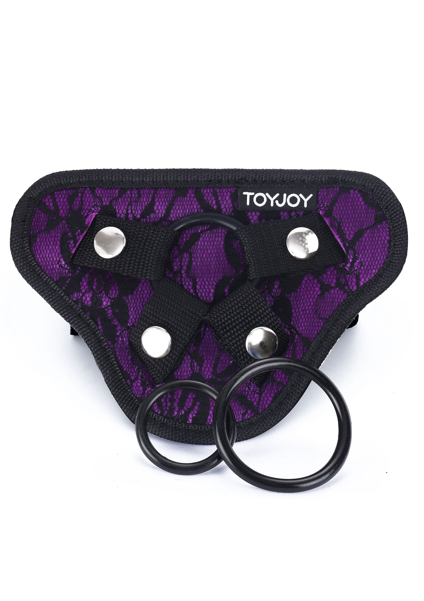 ToyJoy Get Real Strap-On Lace Harness O/S PURPLE - 6