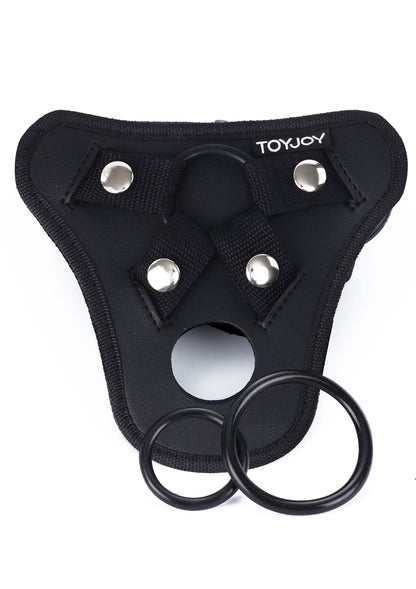 ToyJoy Get Real Strap-On Pleasure Hole Harness O/S BLACK - 1