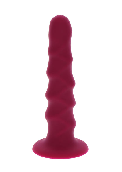 ToyJoy Get Real Ribbed Dong 6' RED - 5