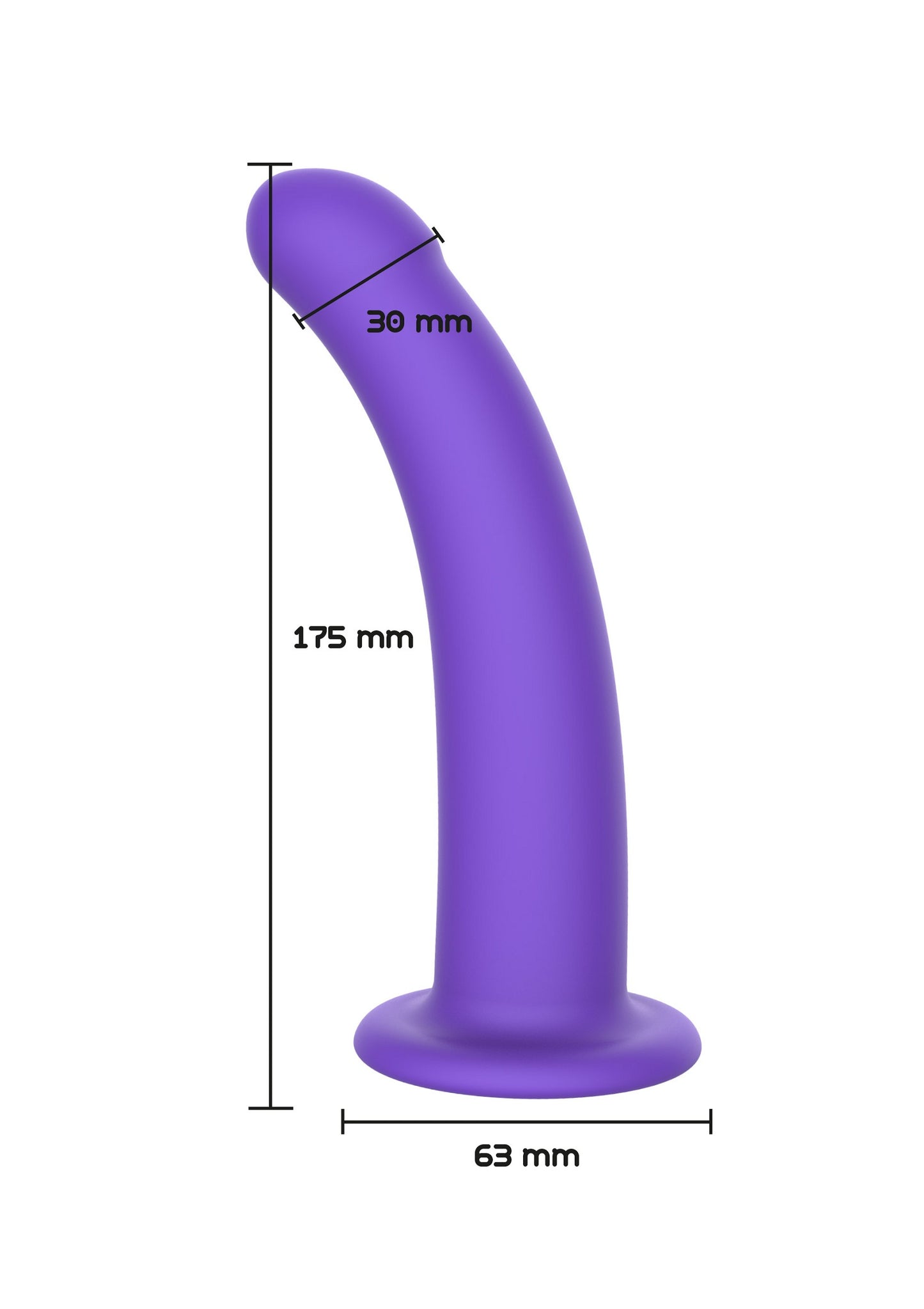 ToyJoy Get Real Harness Dong L PURPLE - 1