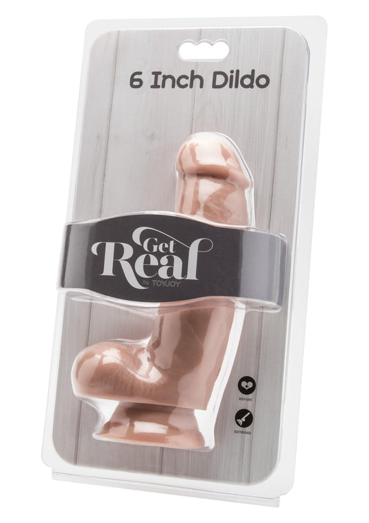 ToyJoy Get Real Dildo 6' with Balls - Lichte huidskleur