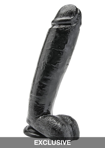 ToyJoy Get Real Dildo 10' with Balls BLACK - 0