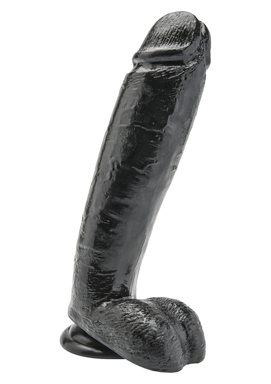 ToyJoy Get Real Dildo 10' with Balls - Zwart