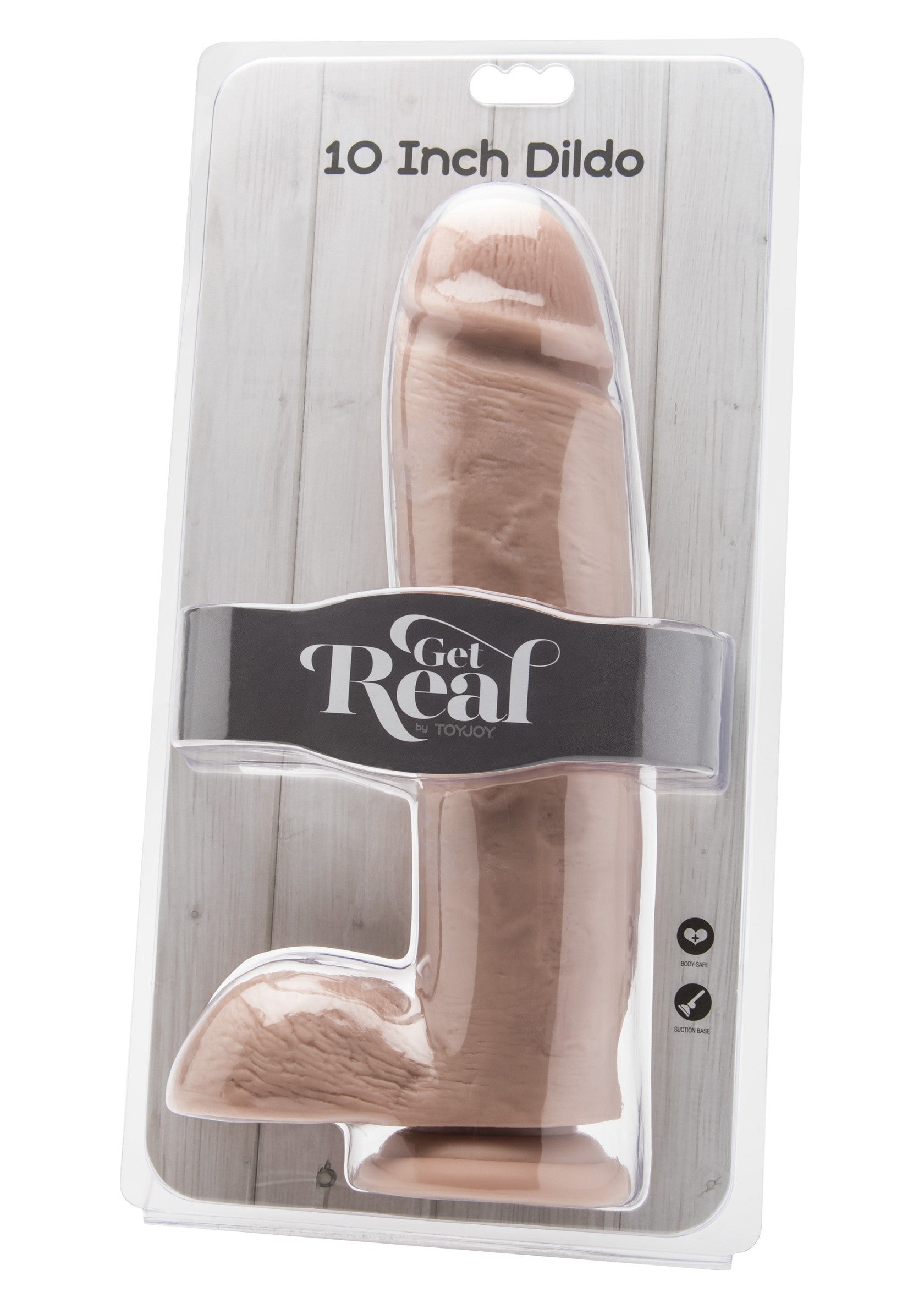 ToyJoy Get Real Dildo 10' with Balls SKIN - 2