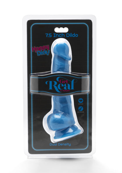 ToyJoy Get Real Happy Dicks 7.5' with Balls BLUE - 2