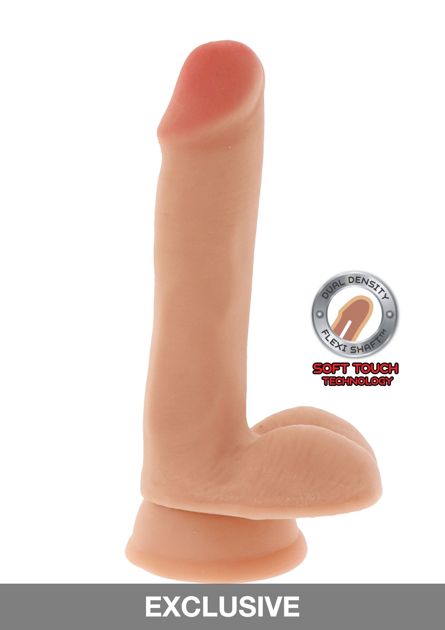 ToyJoy Get Real Dual Density Dildo 6' Balls SKIN - 0