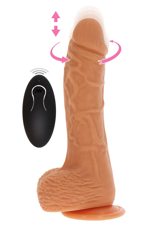 ToyJoy Get Real Up&Down Rotating Vibrating Dildo