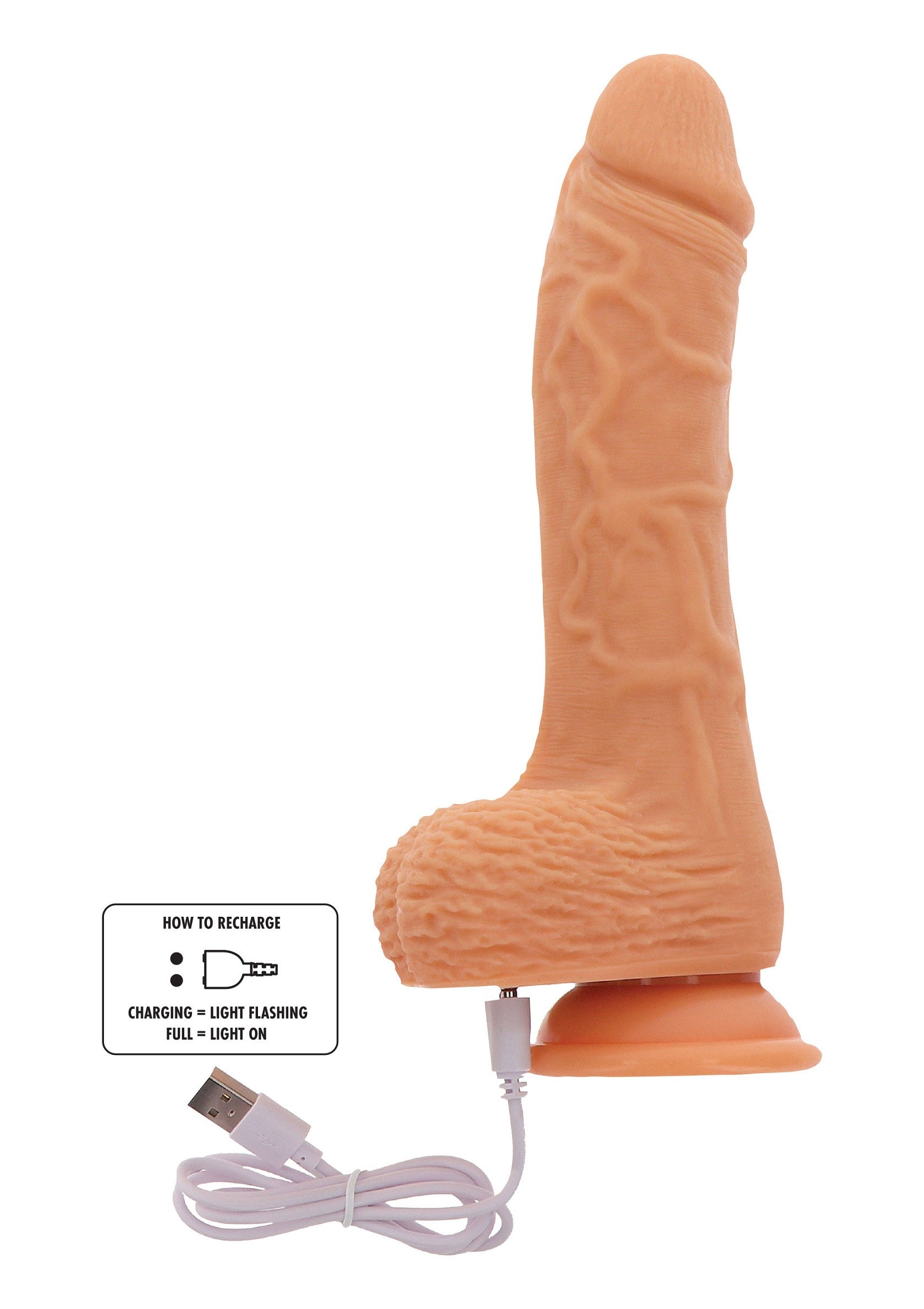 ToyJoy Get Real Up&Down Rotating Vibrating Dildo SKIN - 7