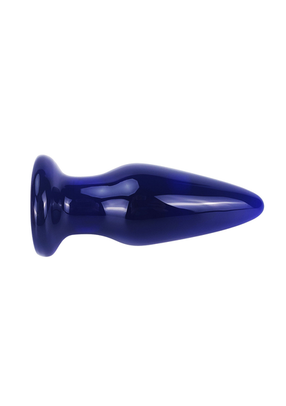 ToyJoy Buttocks Shining Vibrating Glass Plug BLUE - 2