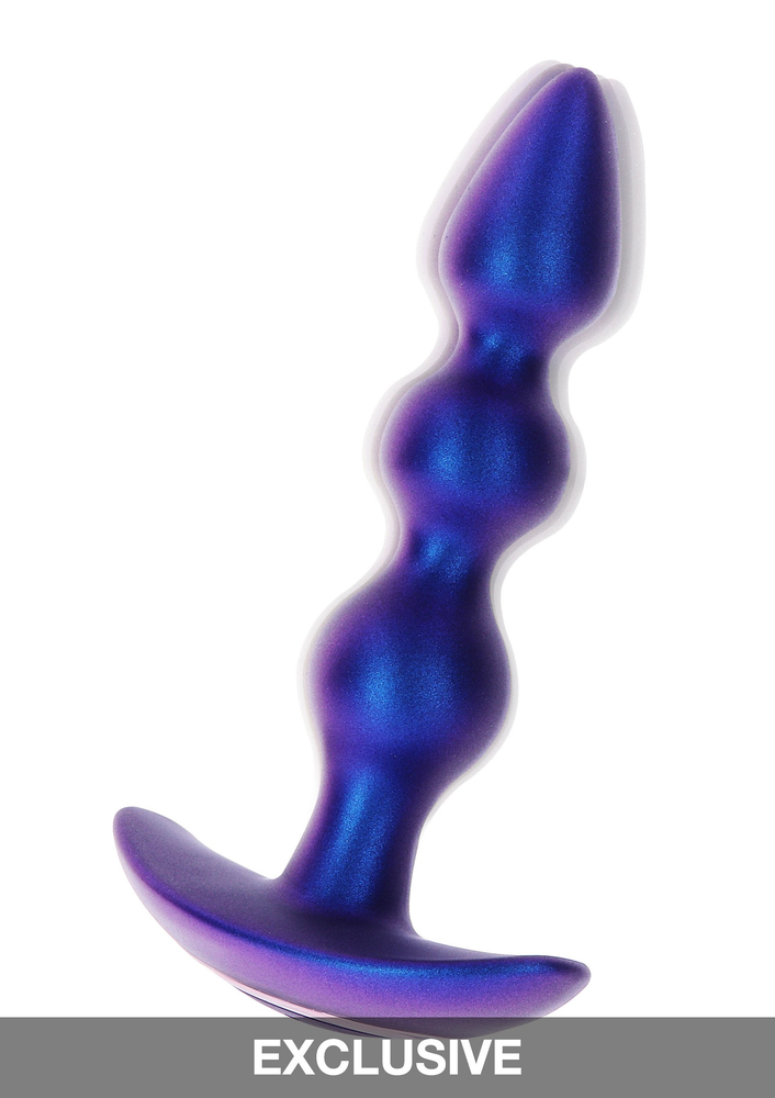 ToyJoy Buttocks The Bold Beaded Vibrating Anal Plug BLUE - 2