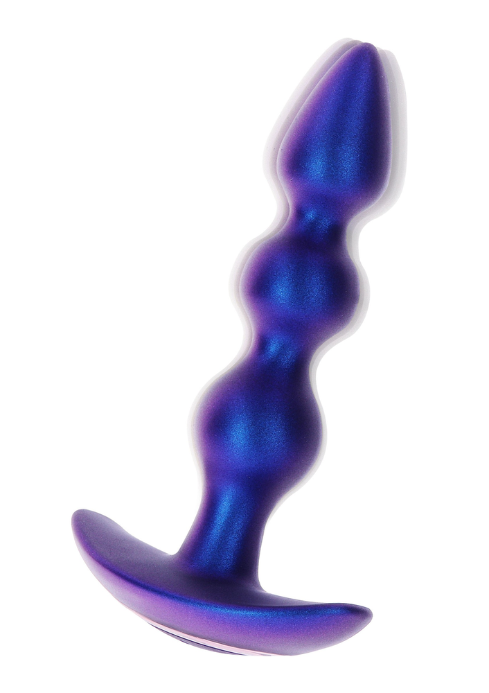 ToyJoy Buttocks The Bold Beaded Vibrating Anal Plug BLUE - 3