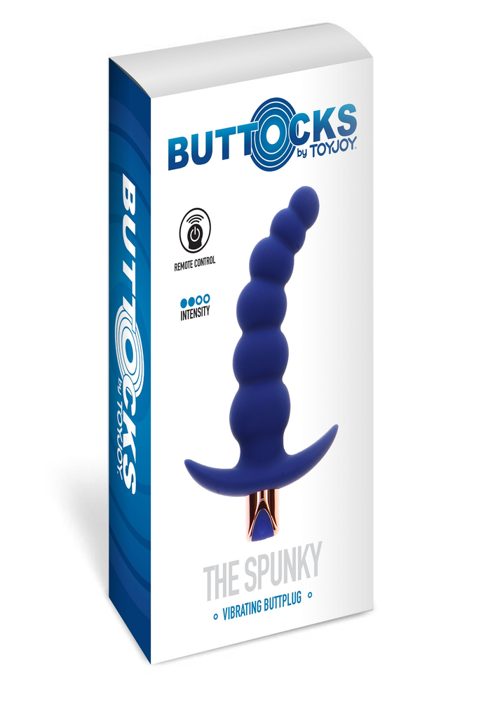 ToyJoy Buttocks The Spunky Buttplug BLUE - 2