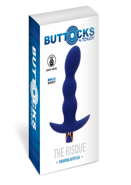 ToyJoy Buttocks The Risque Buttplug BLUE - 0