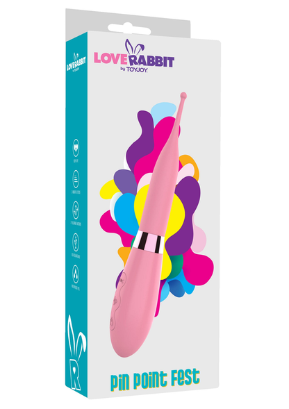 ToyJoy Love Rabbit Pin Point Fest Vibrator PINK - 0