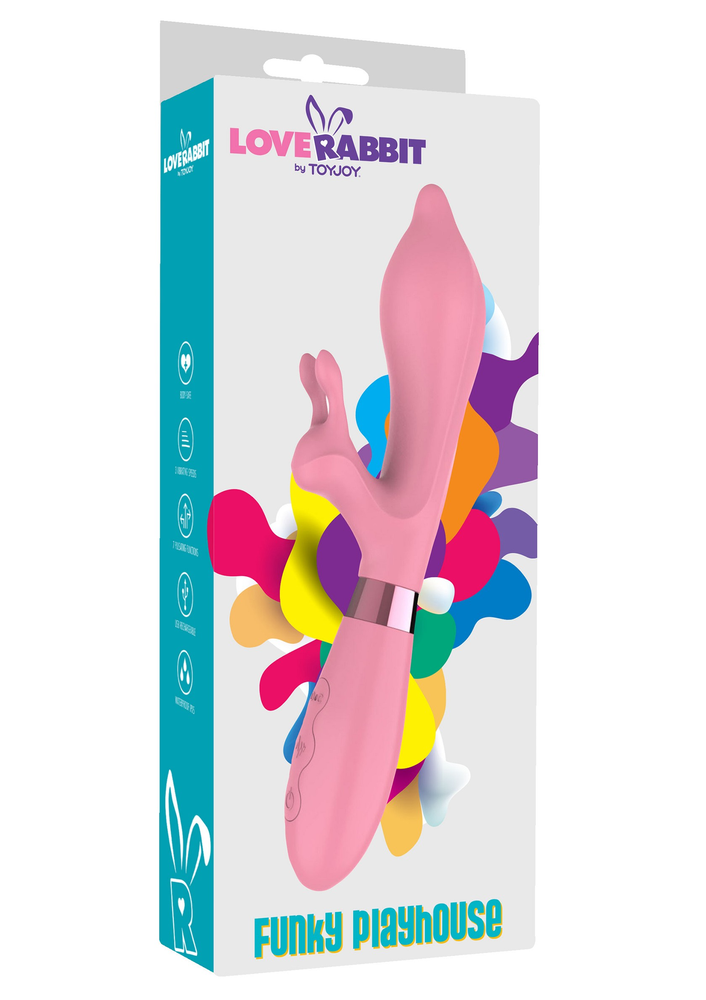 ToyJoy Love Rabbit Funky Playhouse Vibrator PINK - 5