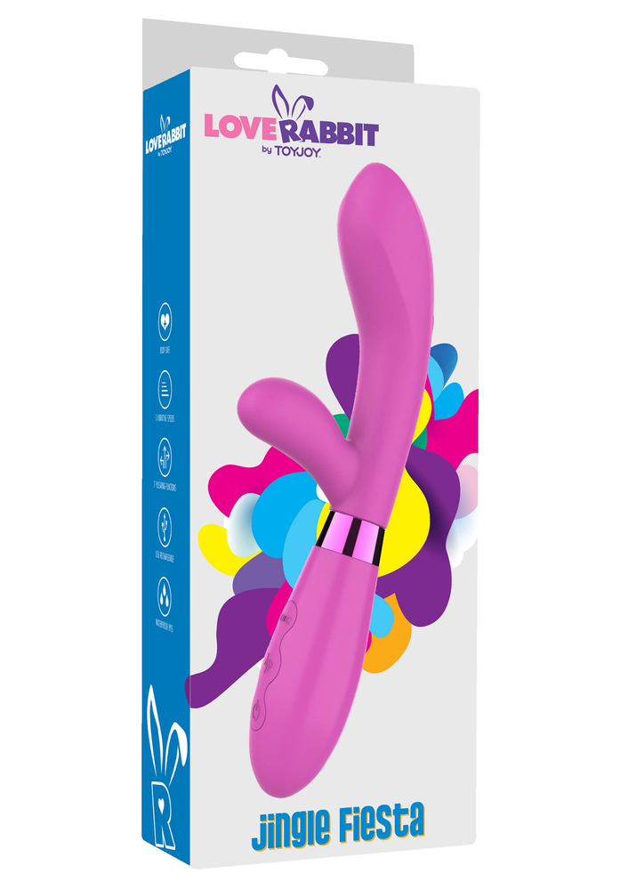 ToyJoy Love Rabbit Jingle Fiesta Vibrator VIOLET - 1