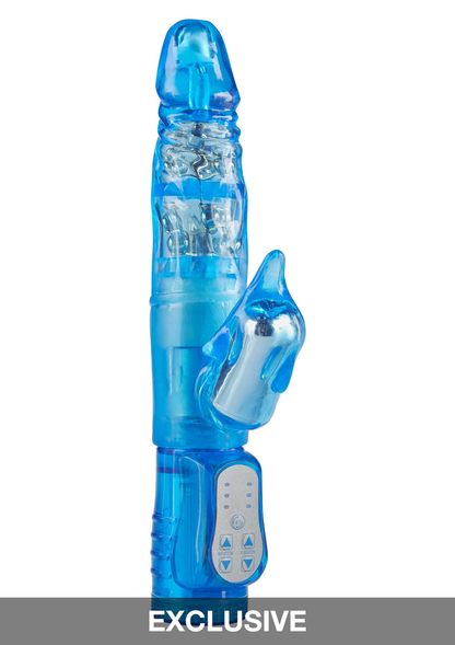 ToyJoy The Rabbits Twinturbo Dolphin Vibrator BLUE - 0