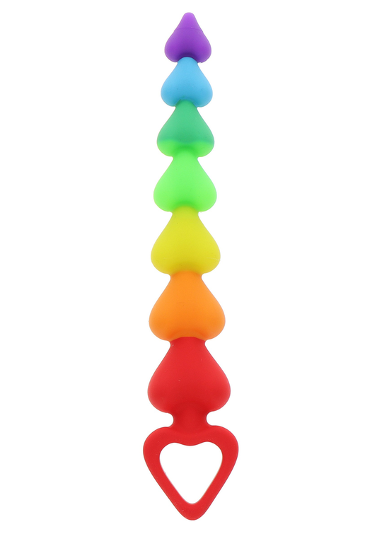 ToyJoy Anal Play Rainbow Heart Beads