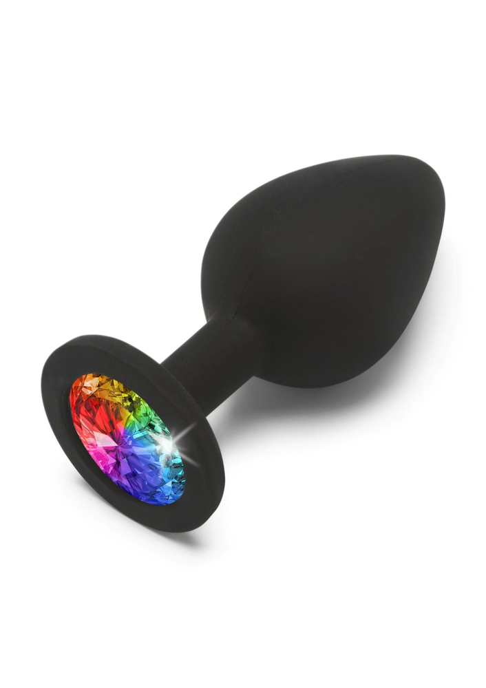 ToyJoy Anal Play Rainbow Booty Jewel Medium BLACK - 2