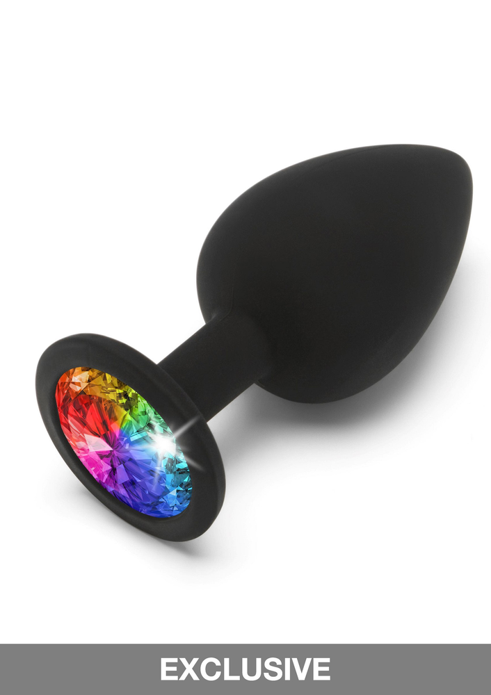 ToyJoy Anal Play Rainbow Booty Jewel Large BLACK - 3