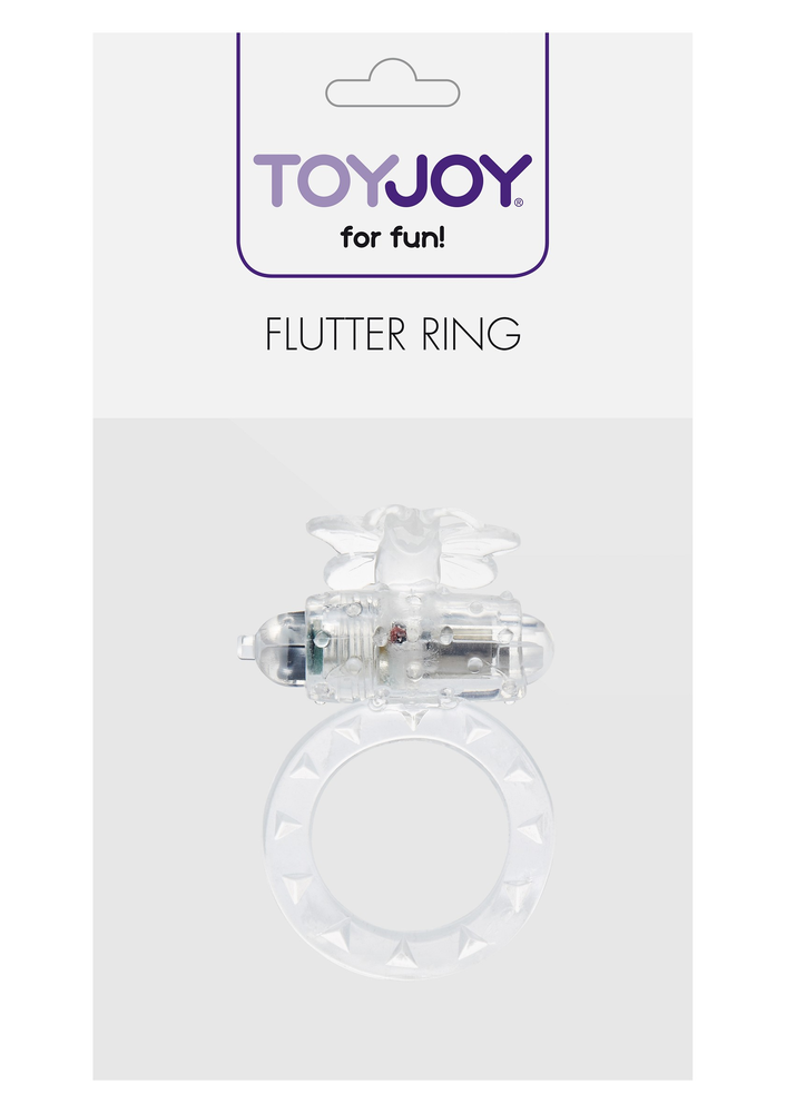 ToyJoy Basics Flutter Ring Vibrating TRANSPA - 1