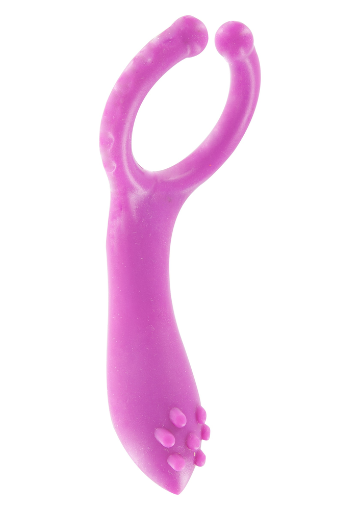 ToyJoy Basics Vibrating Clit-Stim C-Ring PURPLE - 2