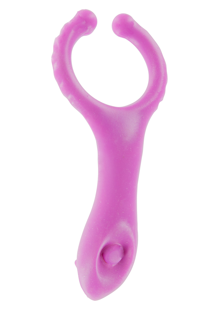 ToyJoy Basics Vibrating Clit-Stim C-Ring PURPLE - 0