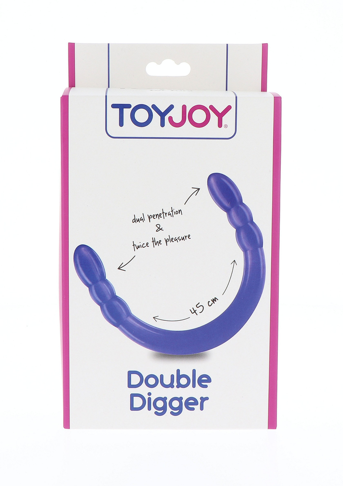 ToyJoy Classics Double Digger 45 cm Dong PURPLE - 0