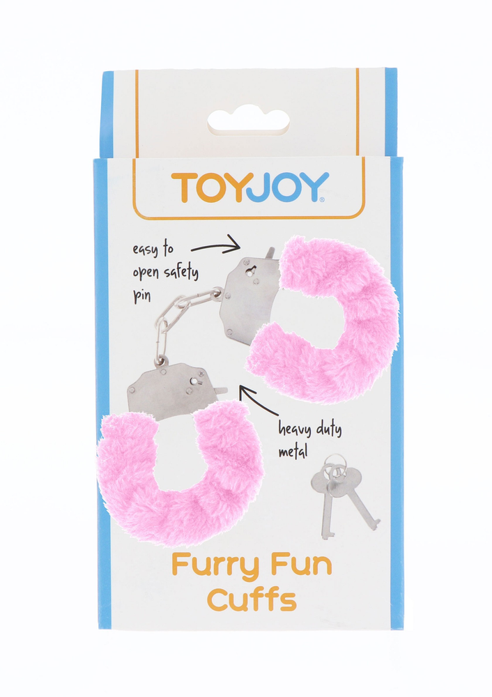 ToyJoy Classics Furry Fun Cuffs PINK - 1