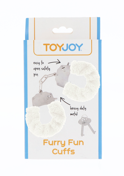 ToyJoy Classics Furry Fun Cuffs WHITE - 3