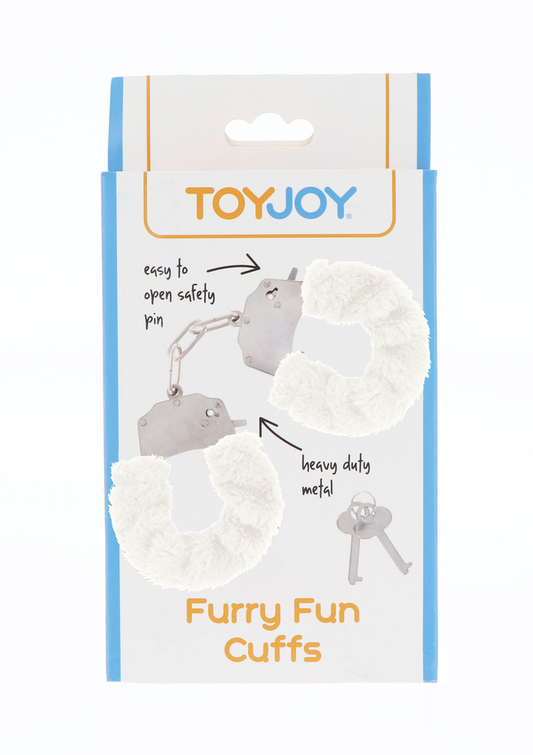 ToyJoy Classics Furry Fun Cuffs - Wit