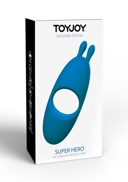 ToyJoy Designer Edition Superhero Couples C-Ring BLUE - 4