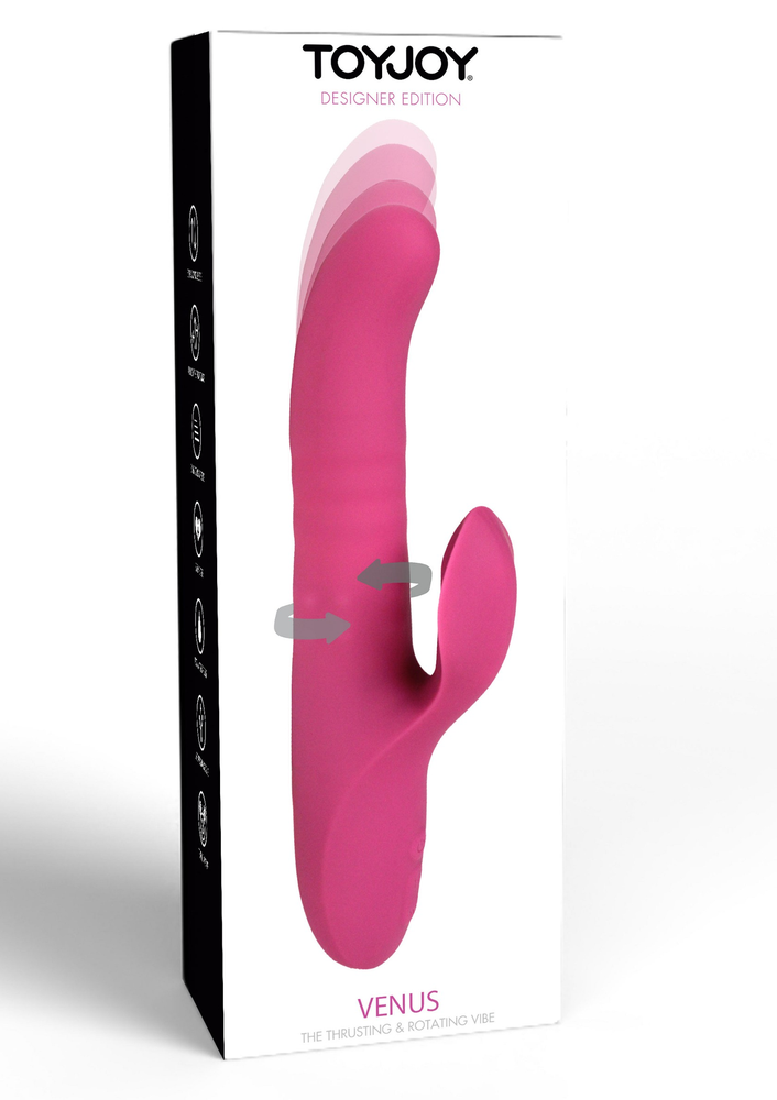 ToyJoy Designer Edition Venus Thrusting-Rotating Vibe PINK - 2