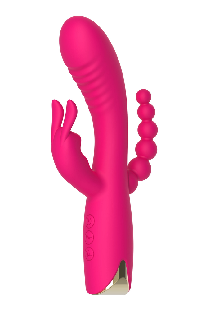 ToyJoy Designer Edition Aphrodite Triple Vibrator PINK - 9