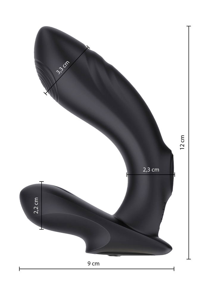 ToyJoy Designer Edition Mustang Prostate Massager BLACK - 4