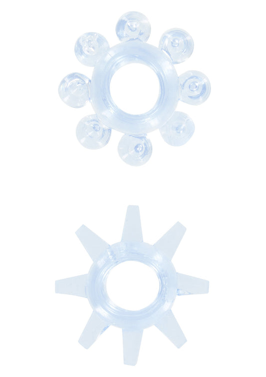 ToyJoy Manpower Power Stretchy Rings 2pcs - Blauw