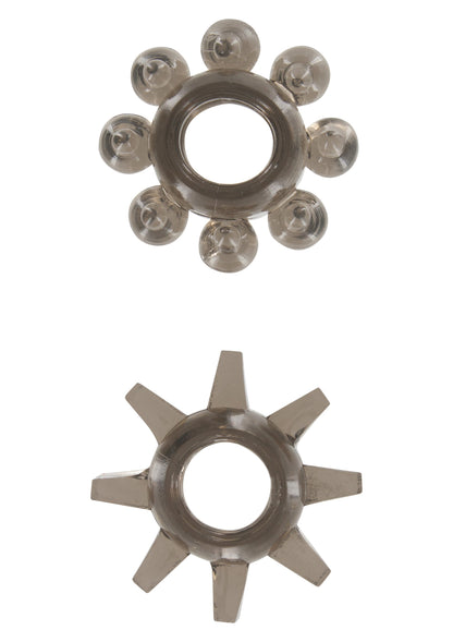 ToyJoy Manpower Power Stretchy Rings 2pcs GREY - 2