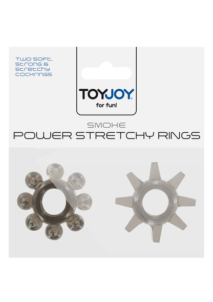 ToyJoy Manpower Power Stretchy Rings 2pcs GREY - 1