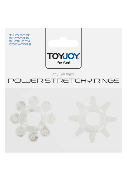 ToyJoy Manpower Power Stretchy Rings 2pcs TRANSPA - 2