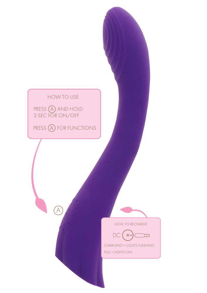 ToyJoy Ivy Dahlia G-Spot Vibrator PURPLE - 6