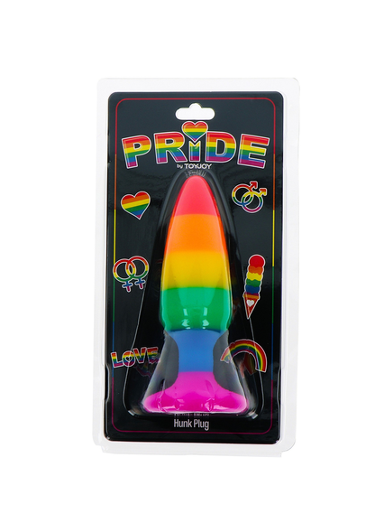 ToyJoy Pride Hunk Plug Large RAINBOW - 3