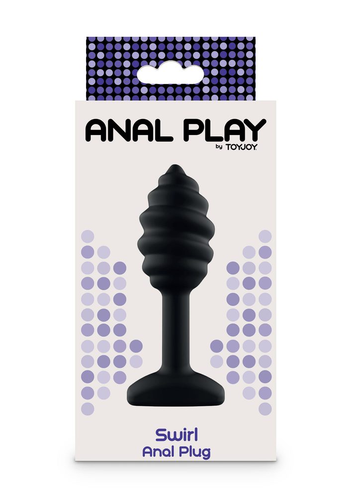 ToyJoy Anal Play Swirl Anal Plug BLACK - 28