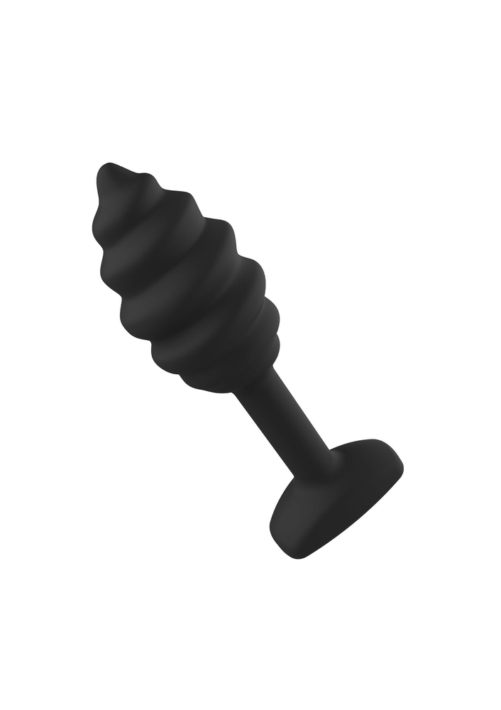 ToyJoy Anal Play Swirl Anal Plug BLACK - 30