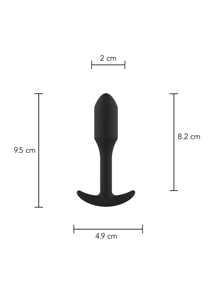 ToyJoy Anal Play Smooth Anal Plug BLACK - 40