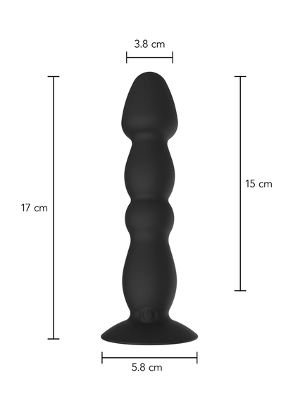 ToyJoy Anal Play Vibrating Anal Plug Large BLACK - 57